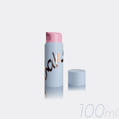 Botol Pompa Airless Kosmetik PP 100ML dengan Pegas Plastik atau Logam